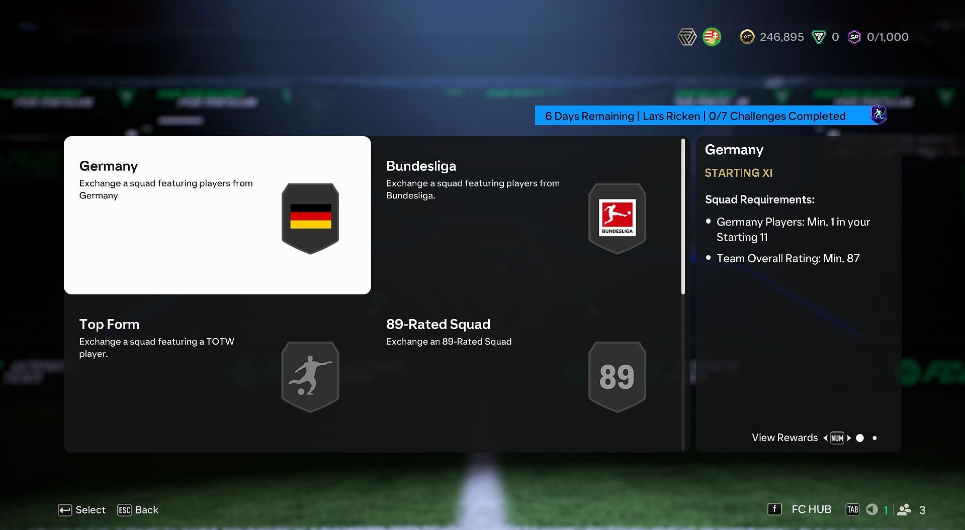 Tasks to complete Lars Ricken On this Day Hero SBC (Image via EA Sports)